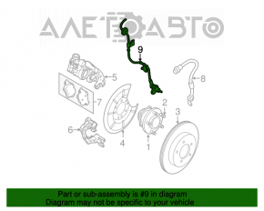 Senzor ABS spate stânga Mazda3 2.3 03-08