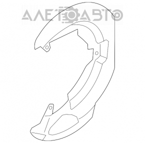 Capac disc de frână metalic. față stânga Mazda3 2.3 03-08