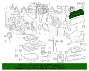 Capac supapă Lexus RX350 10-15 dreapta