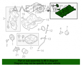 Capacul supapei Nissan Versa 1.8 10-12 MR18DE