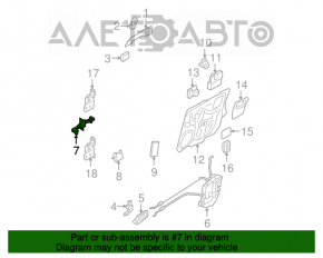 Limitatorul ușii din fața dreapta pentru Mazda3 03-08, nou, original OEM