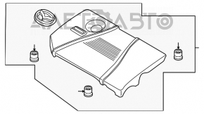 Накладка двигателя Mazda3 2.3 03-05