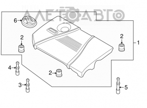 Накладка двигателя Mazda3 2.3 03-05