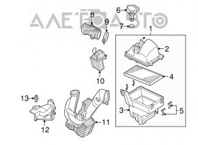 Корпус воздушного фильтра Mazda3 2.3 03-08 новый OEM оригинал