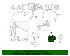 Компрессор кондиционера Mazda3 2.3 03-08