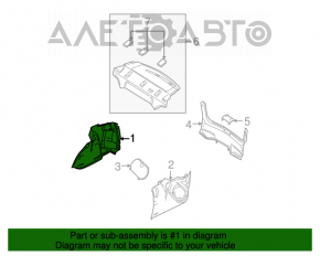 Capacul arcului drept Mazda3 03-08