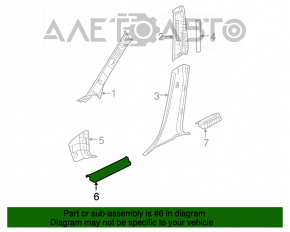 Capacul pragului din față dreapta Mazda3 03-08