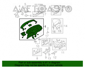 Panoul frontal fără AIRBAG pentru Mazda3 03-08