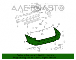 Bara spate goală Toyota Sienna 04-10