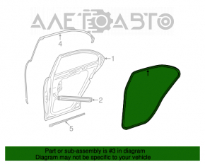 Garnitură de etanșare a ușii din spate stânga la Mercedes W221