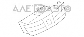 Deflectorul de aer al grilei de ventilare centrală a torpedoului Mercedes W221, gri.