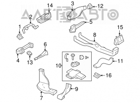 Conducta de aer posterior Mercedes W221