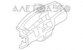 Torpedo panoul frontal parasolar Mercedes W221 negru.