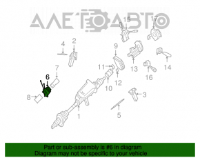 Blocul de comutatoare de sub volan gol Mercedes W221