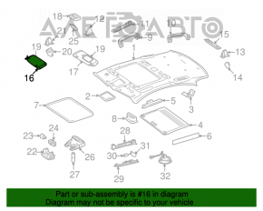 Capota dreapta Mercedes W221 gri, fara carlig, pentru curatare chimica