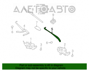 Frâu de ștergător stânga Mercedes W221