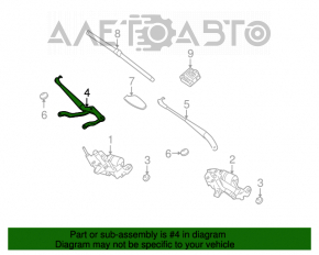 Frâu de ștergător dreapta Mercedes W221