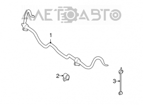 Stabilizator spate Mercedes W221 nou OEM original