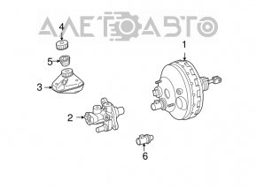 Amplificator de vidare a frânelor asamblat pentru Mercedes W221