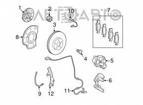 Senzor ABS spate dreapta Mercedes W221