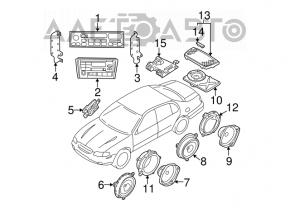 Difuzorul din spate dreapta Infiniti FX35 FX45 03-08