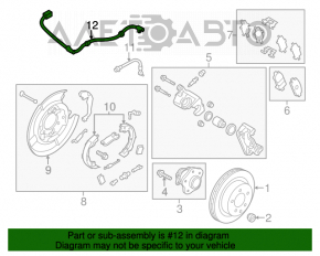 Датчик ABS задний правый Nissan Altima 13-18