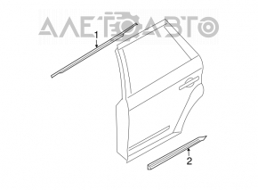 Capac usa inferioara spate stanga Nissan Murano z50 03-08, material zgariat, uzura.