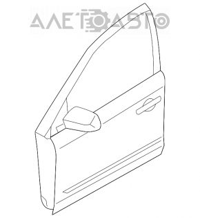 Дверь голая передняя правая Nissan Murano z50 03-08 серый тычки