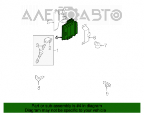 Blocul ECU al motorului Nissan Murano z50 03-08