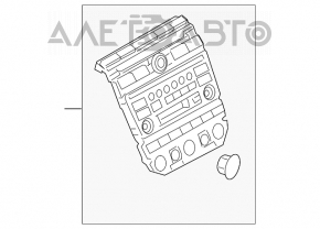 Magnetofon, CD-changer, Radio, Controlul climatului, Panoul asamblat Nissan Murano z50 03-08