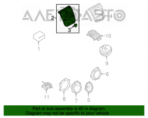 Magnetofon, CD-changer, Radio, Controlul climatului, Panoul asamblat Nissan Murano z50 03-08