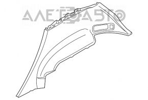 Capacul arcului stâng Nissan Murano z50 03-08 negru.