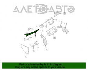 Capacul de bord pentru genunchi Nissan Murano z50 03-08