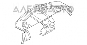 Panoul frontal al torpilei fără AIRBAG Nissan Murano z50 03-08 negru.