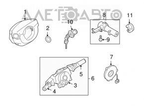 Подрулевой переключатель лев Infiniti FX35 FX45 03-08