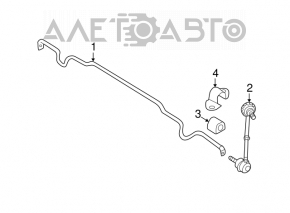 Stabilizatorul frontal Nissan Murano z50 03-08