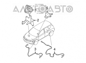 ABS АБС Nissan Murano z50 03-08