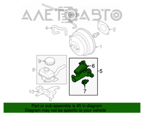 Cilindrul principal de frână cu rezervor Nissan Murano z50 03-08