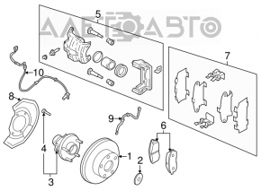 Suportul frontal stânga Nissan Murano z50 03-08