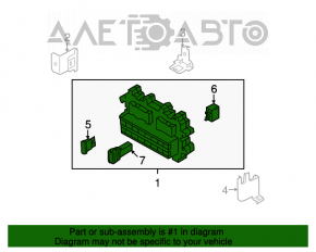 Blocul de siguranțe pentru interior Nissan Murano 05-09