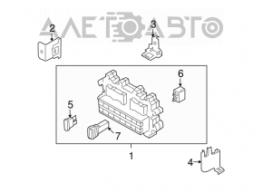 Blocul de siguranțe pentru interior Nissan Murano 05-09