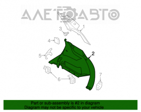 Capotă arc stânga Nissan Rogue 07-12