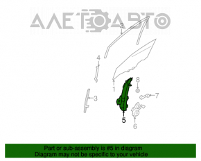 Geam electric cu motor fata dreapta Nissan Versa 1.8 10-12