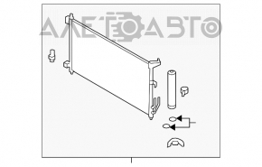 Radiatorul condensatorului de aer condiționat Nissan Versa 1.8 10-12 nou neoriginal AVA