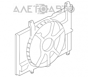 Difuzorul capacului radiatorului gol Nissan Versa 1.8 10-12