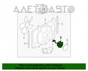 Motorul ventilatorului de răcire Nissan Versa 1.8 10-12