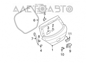 Balama hayon Nissan Versa 1.8 10-12 nou original OEM