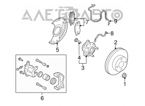 Датчик ABS передний левый Nissan Versa 1.8 10-12