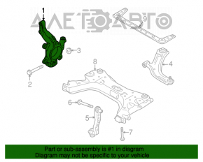 Capacul frontal stânga Nissan Versa 1.8 10-12