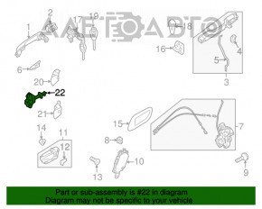 Ограничитель двери задней левой Subaru b10 Tribeca